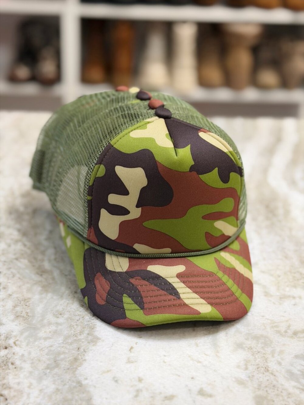 Lot of 7 Blank Camo Trucker Hats | Brand New - Picture 2 of 6